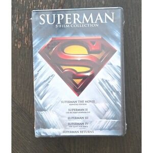Superman 5-Film Collection DVD Set - Factory Sealed Deluxe 5-Disc Edition
